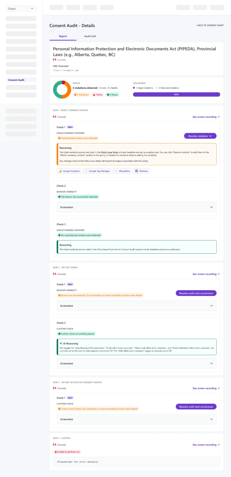 Consent Audit report after V3