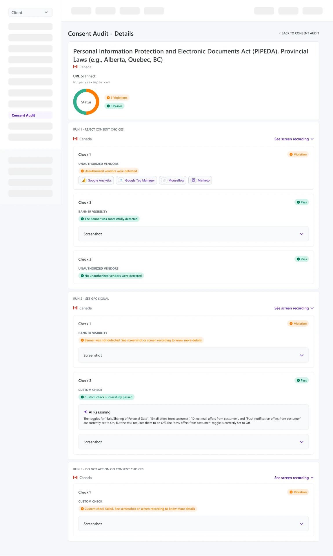 Consent Audit report before V2